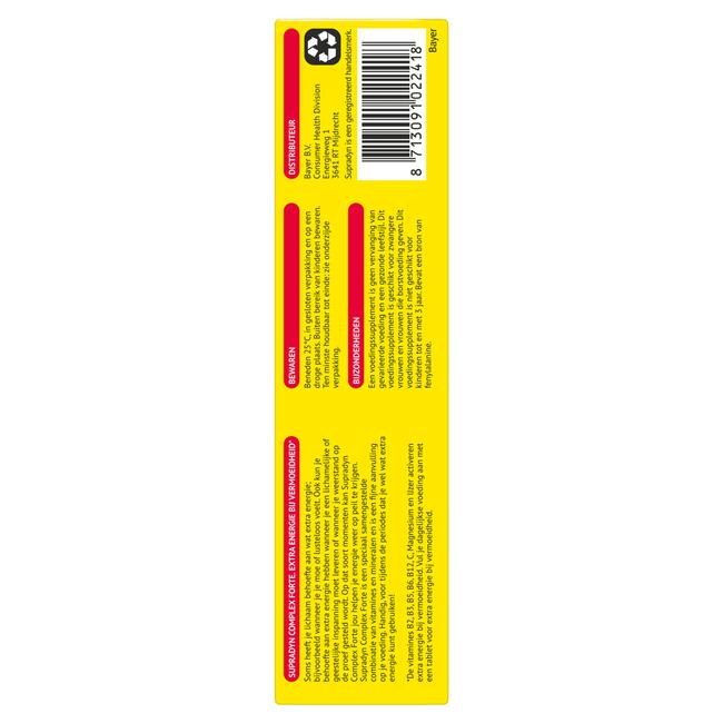 Supradyn Complex Forte Multivitamine Voor Extra Energie 15 Bruistabletten