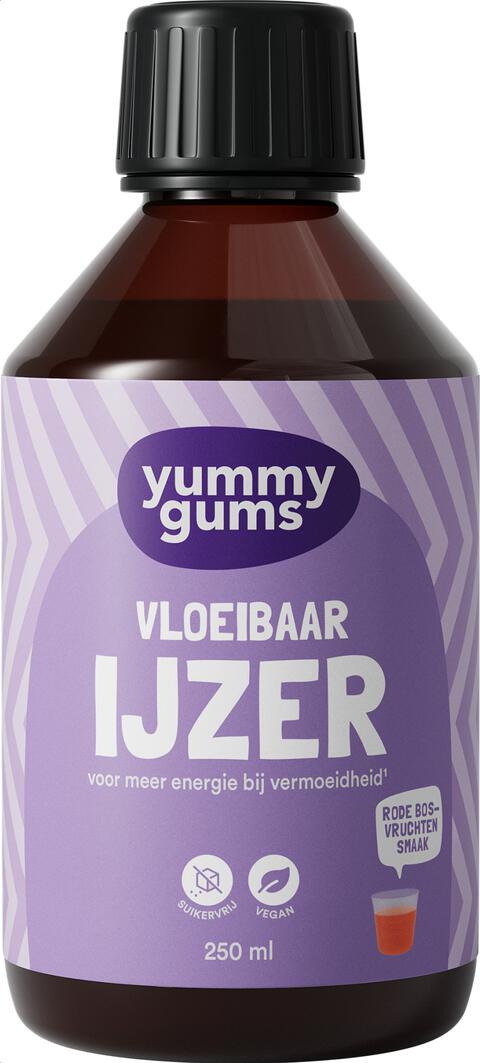 Yummygums Vloeibaar Ijzer - suikervrij - 250ml