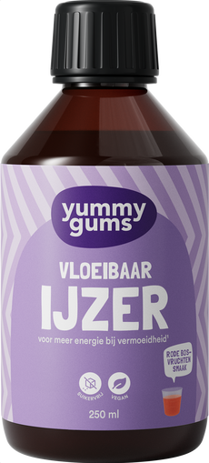 Yummygums Vloeibaar Ijzer - suikervrij - 250ml