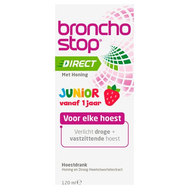Bronchostop Direct Junior Hoestdrank met Honing 120 ML