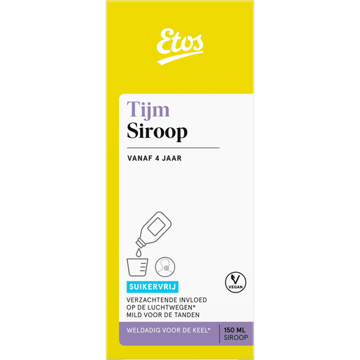 Etos Tijmsiroop Suikervrij 150 ML