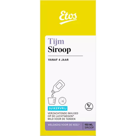 Etos Tijmsiroop Suikervrij 150 ML