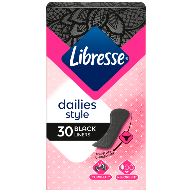 Libresse Daily Fresh Black Inlegkruisjes Normal 30 Ea Etos