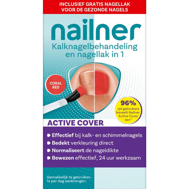Nailner Active Cover Kalknagelbehandeling Red