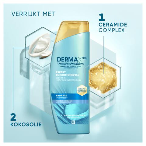 Head & Shoulders Derma X Pro Hydrateert Shampoo Anti-roos 250 ml