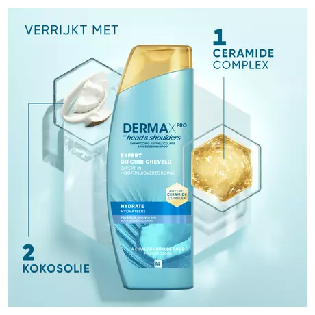 Head & Shoulders Derma X Pro Hydrateert Shampoo Anti-roos 250 ML