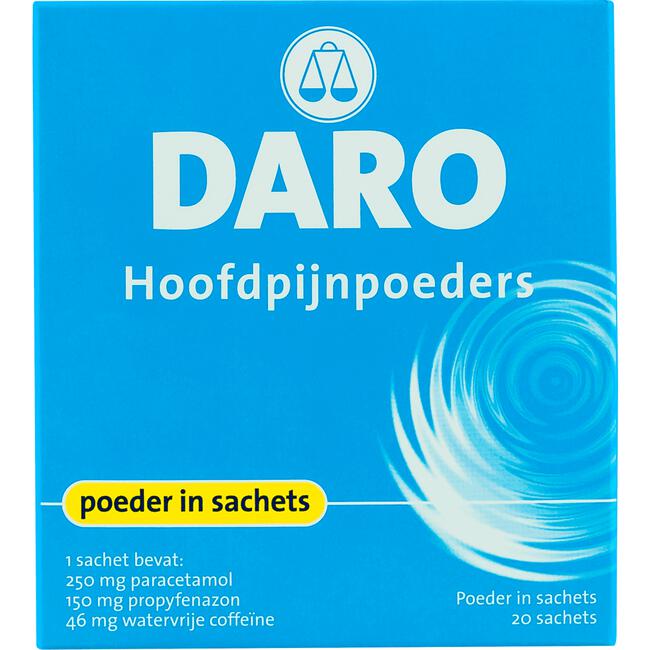 Daro Hoofdpijnpoeders 20 Sachets