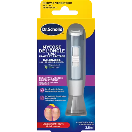 Dr.Scholl's Kalknagel 2-in-1 Behandel & Bescherm met 5 wegwerpvijltjes