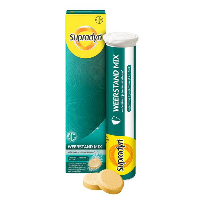 Supradyn Weerstand Mix Ondersteunt Je Weerstand* 15 Bruistabletten