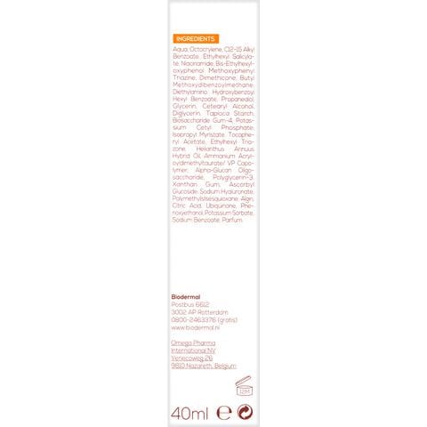 Biodermal Anti Age Zonnecrème voor het gezicht SPF30 40 ML