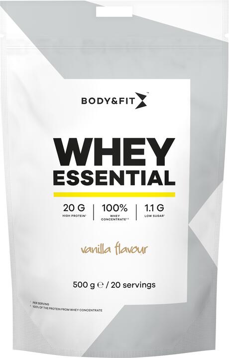 B&F whey essential vanilla 500g