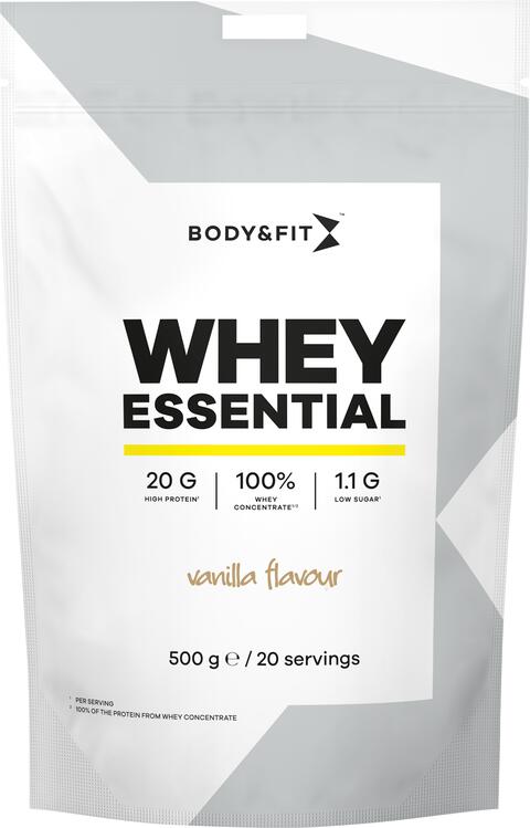 B&F whey essential vanilla 500g