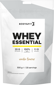 B&F whey essential vanilla 500g