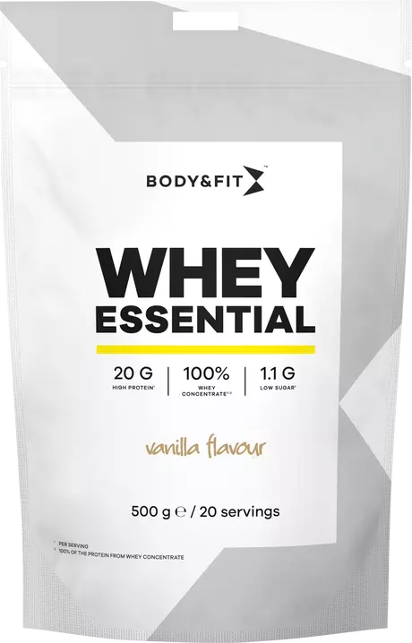B&F whey essential vanilla 500g