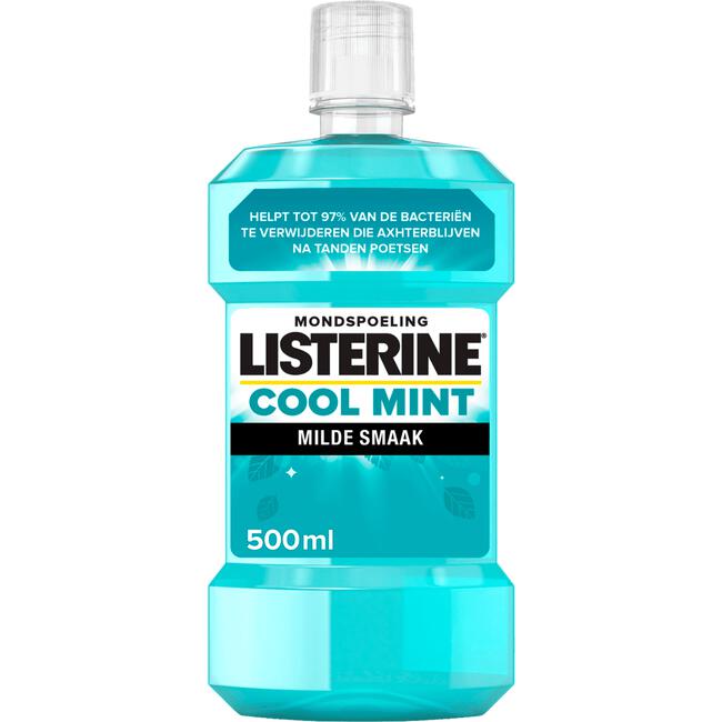 Teken een foto antiek plan Listerine® Cool Mint Milde Smaak Mondspoeling 500 ML 500 ML | Etos