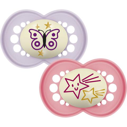 MAM Original Night 16M+ Pink 2 stuks