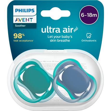 Philips Avent Fopspeen Ultra Air Day 6-18M Double Pack, mixed - SCF087/14