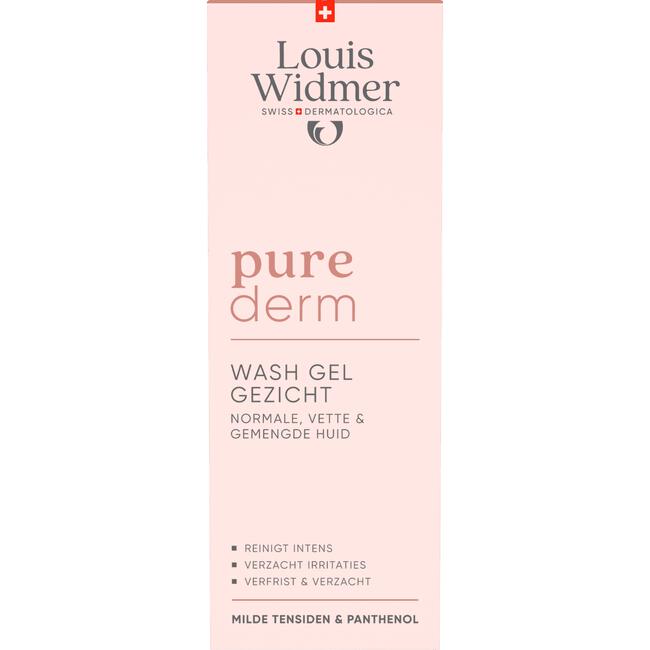 Louis Widmer Purederm Wash Gel Gezicht Licht Geparfumeerd 125ML