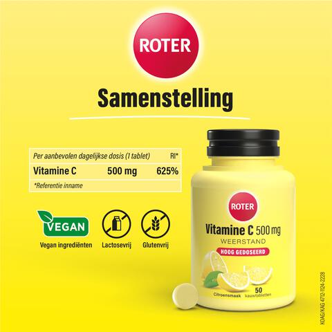 Roter Vitamine C 500 mg Citroen 50 tabletten