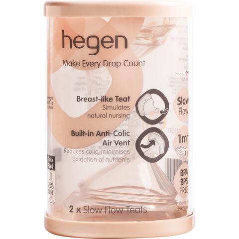Hegen Slow Flow Speen 1+ Maanden 2 stuks