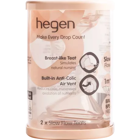 Hegen Slow Flow Speen 1+ Maanden 2 stuks