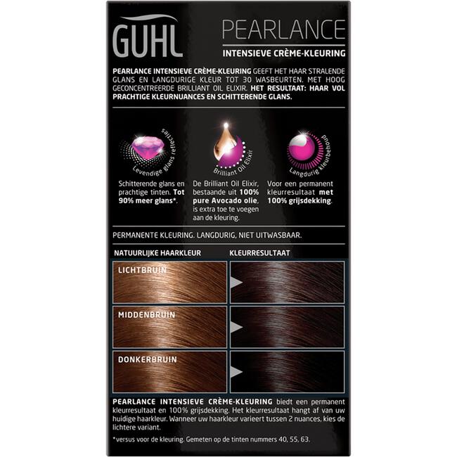 Guhl Pearlance Intensieve Crème-Haarkleuring 47 Cacaobruin 2x50 ML