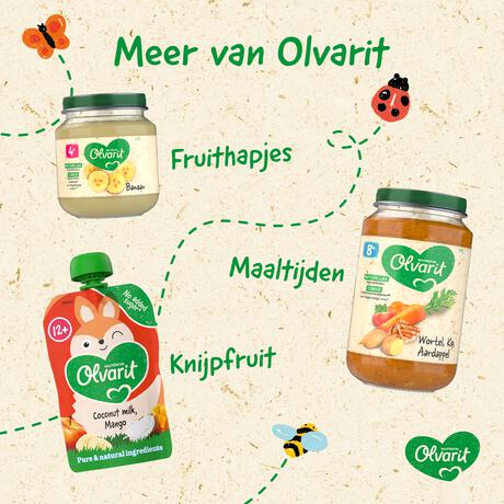 Olvarit Knijpfruit Smoothie Bosvrucht 12+ Maanden 100 gram