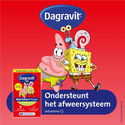 Dagravit Kids Multivitaminen Xtra 6-12 jaar 60 stuks