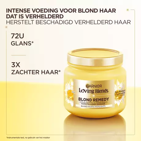 Garnier Loving Blends Sun-Kissed Chamomile & Honing Haarmasker 340 ML