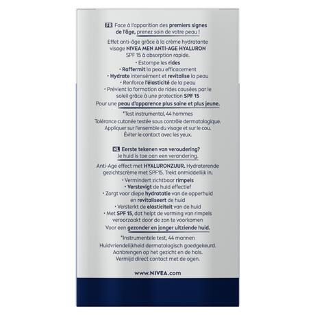 NIVEA MEN Active Age Vochtinbrengende Dagcrème SPF 15 Oudere Huid 50 ML
