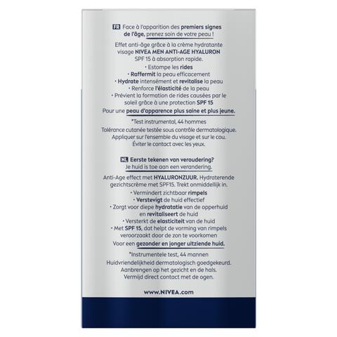 NIVEA MEN Active Age Vochtinbrengende Dagcrème SPF 15 Oudere Huid 50 ML