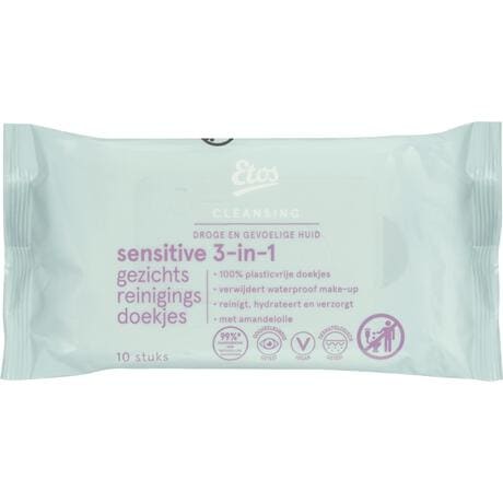 Etos Face Sensitive Mini Cleansing Wipes 10 stuks