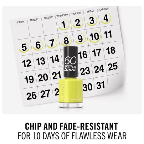 Rimmel London 60 Seconds Supershine Nagellak - Geel - 155 Beach Breeze Please