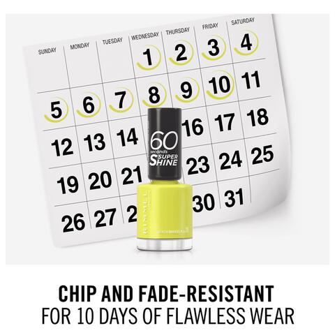 Rimmel London 60 Seconds Supershine Nagellak - Geel - 155 Beach Breeze Please