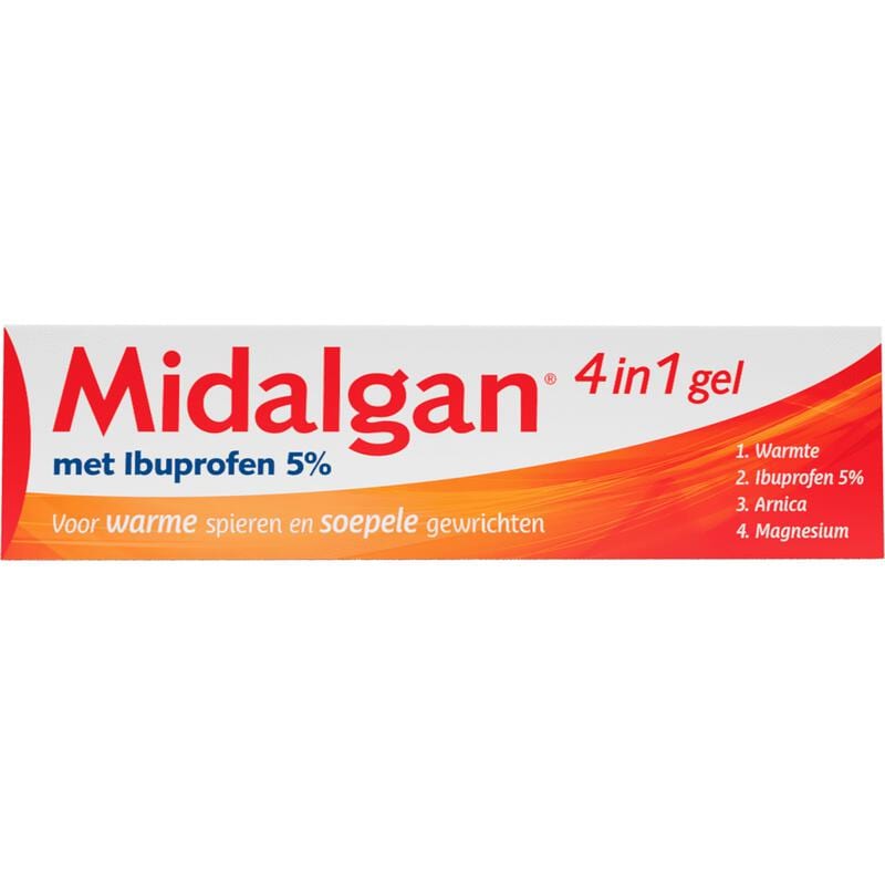 Midalgan 4in1 Ibuprofen 5% Gel 100 gram