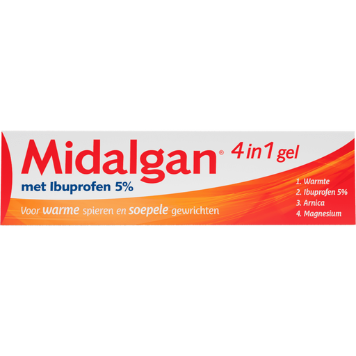 Midalgan 4in1 Ibuprofen 5% Gel 100 gram