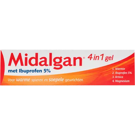 Midalgan 4in1 Ibuprofen 5% Gel 100 gram