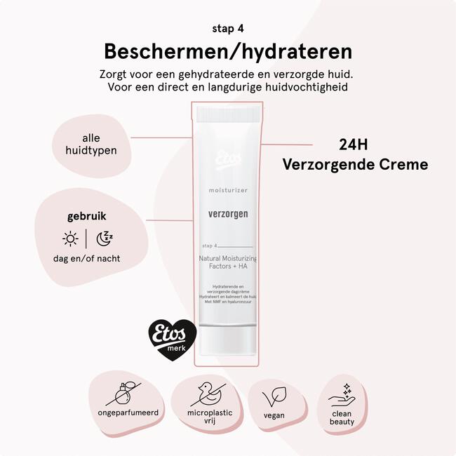 Etos Natural Moisturizing Factors + HA Crème 50 ML