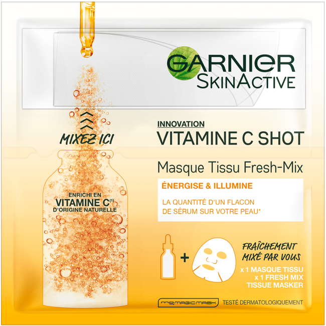 Garnier Skin Active Vitamine C Shot Tissue Gezichtsmasker