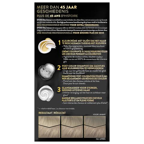 Syoss Oleo Intense Permanente Haarkleuring 7-58 Cool Beigeblond/Blond Beige Froid