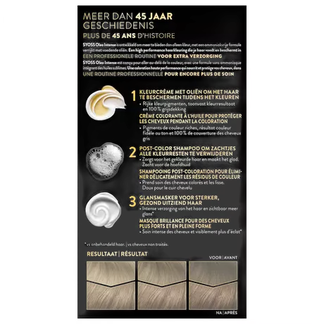Syoss Oleo Intense Permanente Haarkleuring 7-58 Cool Beigeblond/Blond Beige Froid