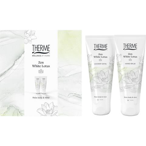 Therme Giftset Zen White Lotus Shower Satin & Hand Balm
