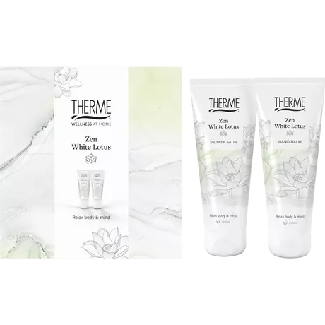 Therme Giftset Zen White Lotus Shower Satin & Hand Balm