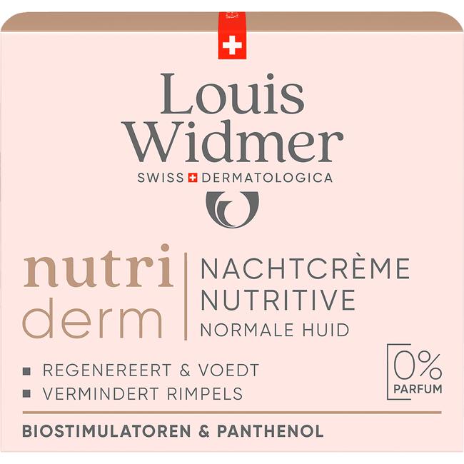 Louis Widmer Nutriderm Nachtcrème Nutritive Zonder Parfum 50 ML
