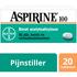 Aspirine 100 mg helpt bij pijn 20 tabletten