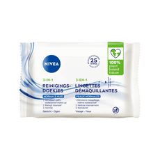NIVEA 3-in-1 Verfrissende Reinigingsdoekjes 25 stuks
