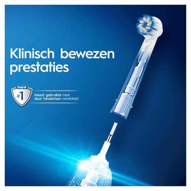 Oral-B Sensitive Clean Opzetborstels Wit 4 Stuks