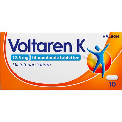Voltaren K 12,5 MG Pijnstiller Filmomhulde Tabletten Diclofenac-Kalium 10 stuks