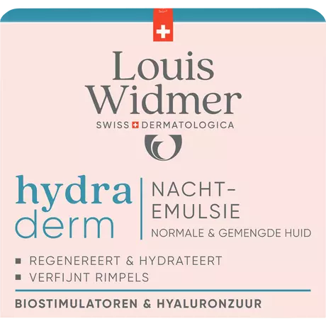 Louis Widmer Hydraderm Nachtemulsie Licht Geparfumeerd 50 ML