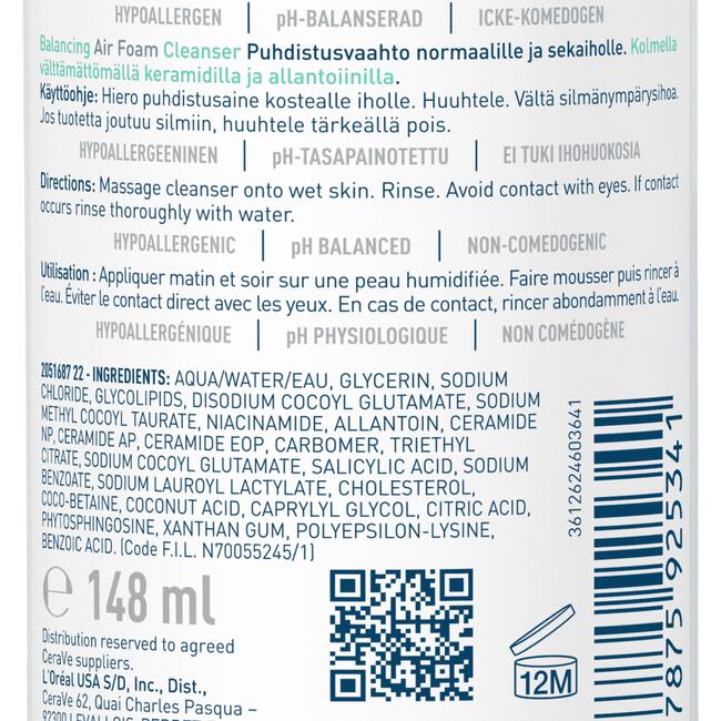 CeraVe Balancing Air Foam Reiniger 30 ML